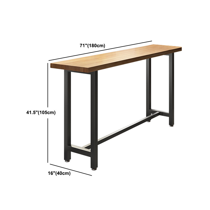 Modern 1/7 Pieces Bar Table Set Rectangle Pine Wood Counter Table for Milk Tea Shop Clearhalo 'Bar Furniture' 'furn' 'furn_home_bar_bar_sets' 'Furniture' 'Home Bars & Bar Sets' 'home_bar_bar_sets' 'Kitchen & Dining Furniture' 5528424