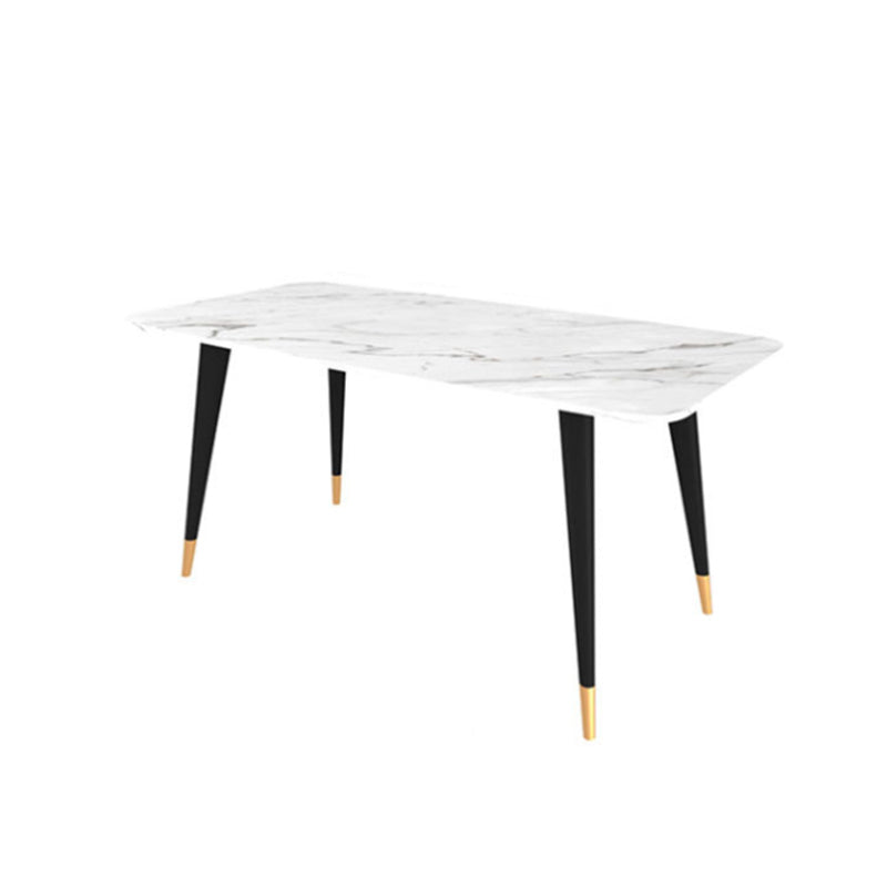 Glam Style Sintered Stone Dining Set Rectangle 1/5/7 Pieces Dining Set for Dining Areas Clearhalo 'Dining Room Sets' 'Dining Tables & Seating' 'dining_room_set' 'furn' 'furn_dining_room_set' 'Furniture' 'Kitchen & Dining Furniture' 5528521