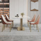 Luxurious Sintered Stone Top Dining Set Rectangle 1/4/5/7 Pieces Dinette Table Set Clearhalo 'Dining Room Sets' 'Dining Tables & Seating' 'dining_room_set' 'furn' 'furn_dining_room_set' 'Furniture' 'Kitchen & Dining Furniture' 5528580