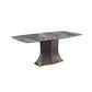 Modern Gray Sintered Stone Dining Table Set 1/2/5/7 Pieces Dining Set Grey 71"L x 31"W Clearhalo 'Dining Room Sets' 'Dining Tables & Seating' 'dining_room_set' 'furn' 'furn_dining_room_set' 'Furniture' 'Kitchen & Dining Furniture' 5528663