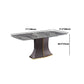 Modern Gray Sintered Stone Dining Table Set 1/2/5/7 Pieces Dining Set Clearhalo 'Dining Room Sets' 'Dining Tables & Seating' 'dining_room_set' 'furn' 'furn_dining_room_set' 'Furniture' 'Kitchen & Dining Furniture' 5528670