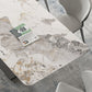 Designer Style Sintered Stone Top Dining Set Rectangle 1/2/3/4/5/7 Pieces Dining Table Set Clearhalo 'Dining Room Sets' 'Dining Tables & Seating' 'dining_room_set' 'furn' 'furn_dining_room_set' 'Furniture' 'Kitchen & Dining Furniture' 5528680