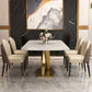 Set da pranzo moderno in pietra sinterizzata Set da pranzo da 1/2/5/6/7 pezzi per uso domestico