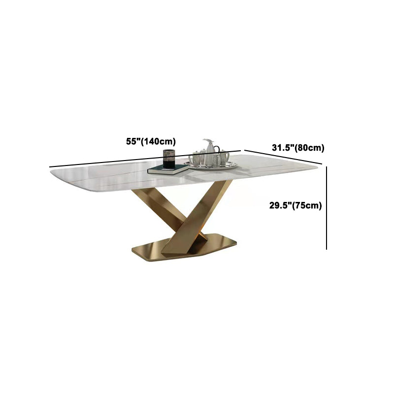 Set da pranzo moderno in pietra sinterizzata Set da pranzo da 1/2/5/6/7 pezzi per uso domestico