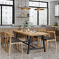 Modern 1/4/5 Pieces Dining Set Rectangle Pine Wood Dining Table for Kitchen Dining Room 5 Pieces: Table, 4 Chairs Clearhalo 'Dining Room Sets' 'Dining Tables & Seating' 'dining_room_set' 'furn' 'furn_dining_room_set' 'Furniture' 'Kitchen & Dining Furniture' 5528741