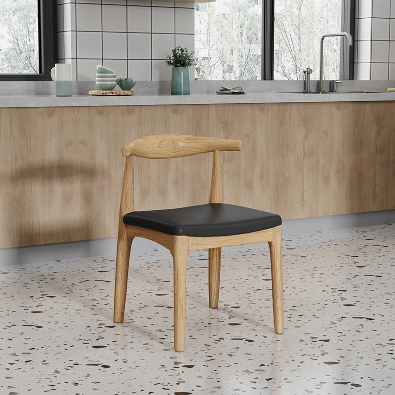 Modern 1/4/5 Pieces Dining Set Rectangle Pine Wood Dining Table for Kitchen Dining Room 1 Wood Chair Clearhalo 'Dining Room Sets' 'Dining Tables & Seating' 'dining_room_set' 'furn' 'furn_dining_room_set' 'Furniture' 'Kitchen & Dining Furniture' 5528742