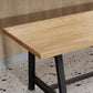 Modern 1/4/5 Pieces Dining Set Rectangle Pine Wood Dining Table for Kitchen Dining Room Clearhalo 'Dining Room Sets' 'Dining Tables & Seating' 'dining_room_set' 'furn' 'furn_dining_room_set' 'Furniture' 'Kitchen & Dining Furniture' 5528748