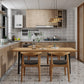 Modern 1/4/5 Pieces Dining Set Rectangle Pine Wood Dining Table for Kitchen Dining Room Clearhalo 'Dining Room Sets' 'Dining Tables & Seating' 'dining_room_set' 'furn' 'furn_dining_room_set' 'Furniture' 'Kitchen & Dining Furniture' 5528754