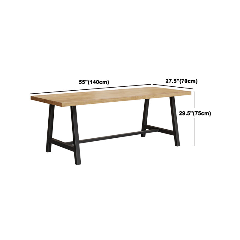 Modern 1/4/5 Pieces Dining Set Rectangle Pine Wood Dining Table for Kitchen Dining Room Clearhalo 'Dining Room Sets' 'Dining Tables & Seating' 'dining_room_set' 'furn' 'furn_dining_room_set' 'Furniture' 'Kitchen & Dining Furniture' 5528756