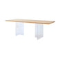 Modern 1/5 Pieces Dining Set Rectangle Pine Wood Dining Table for Kitchen Living Room