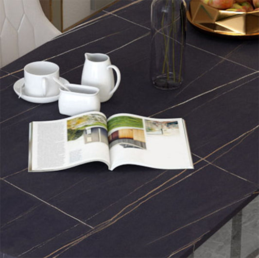 モダンな1/2/5/6/7ピースダイニングセットストーントップダイニング家具セット