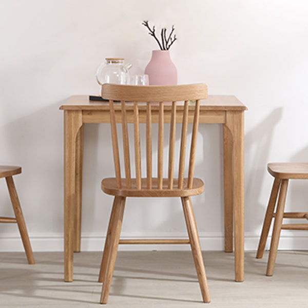 Industriestil 4 Beine Möbel Möbel Massivholz Quadrat Esstisch für Esszimmer