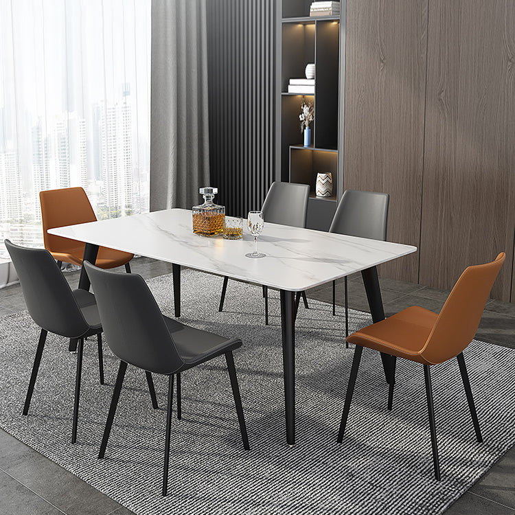 Sintered Stone Industrial Kitchen Desk Rectangle Dining Room Table