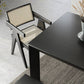 Modern Rectangle Dining Site Table Black Solid Wood 4 Legs Dining Table Clearhalo 'Dining Tables & Seating' 'Dining Tables' 'dining_table' 'furn' 'furn_dining_table' 'Furniture' 'Kitchen & Dining Furniture' 5529054