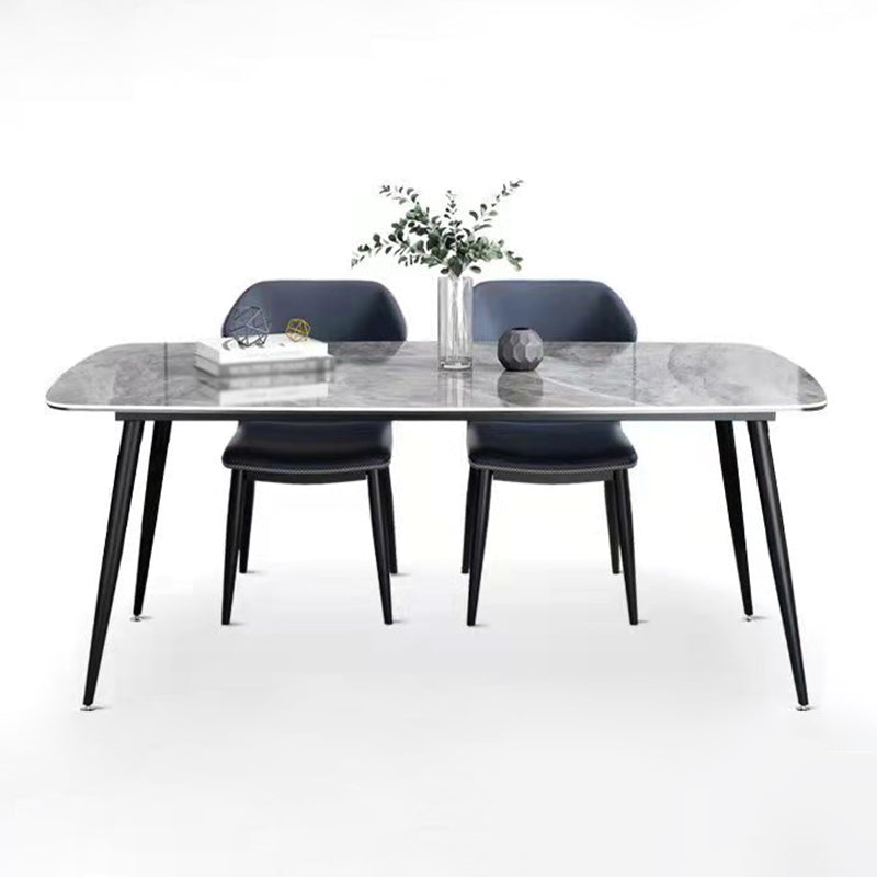 Rechteck 4 Beine Esstisch Industrie gesinterte Stein Küchentisch