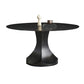 Convertible Dining Table Round Stone Dining Table with Pedestal