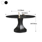 Convertible Dining Table Round Stone Dining Table with Pedestal