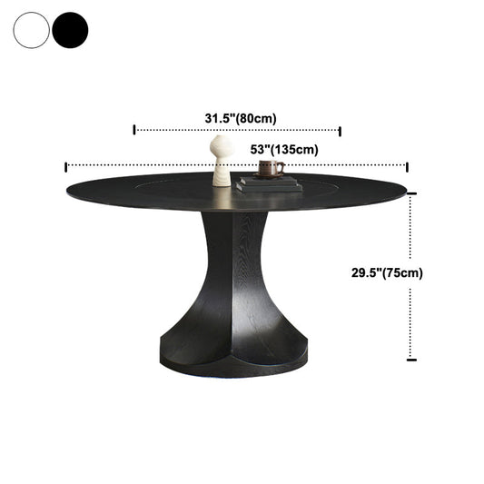 Convertible Dining Table Round Stone Dining Table with Pedestal