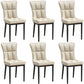 Silla de comedor de cuero Glam Parsons con patas de acero en acabado mate para el hogar