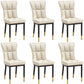Silla de comedor de cuero Glam Parsons con patas de acero en acabado mate para el hogar