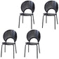 Industrial Metal Dining Room Chair Open Back Dining Side Chair for Restaurant Use
