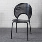 Industrial Metal Dining Room Chair Open Back Dining Side Chair for Restaurant Use