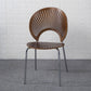 Industrial Metal Dining Room Chair Open Back Dining Side Chair for Restaurant Use