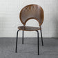 Industrial Metal Dining Room Chair Open Back Dining Side Chair for Restaurant Use