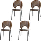 Industrial Metal Dining Room Chair Open Back Dining Side Chair for Restaurant Use