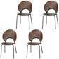 Industrial Metal Dining Room Chair Open Back Dining Side Chair for Restaurant Use
