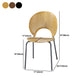 Industrial Metal Dining Room Chair Open Back Dining Side Chair for Restaurant Use