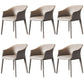 Contemporary Metal Dining Room Chair Leather Dining Chairs for Home Use Grey 6 Piece Set Clearhalo 'Dining Chairs' 'Dining Tables & Seating' 'dining_chair' 'furn' 'furn_dining_chair' 'Furniture' 'Kitchen & Dining Furniture' 5529552