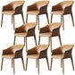 Contemporary Metal Dining Room Chair Leather Dining Chairs for Home Use Brown 8 Piece Set Clearhalo 'Dining Chairs' 'Dining Tables & Seating' 'dining_chair' 'furn' 'furn_dining_chair' 'Furniture' 'Kitchen & Dining Furniture' 5529562