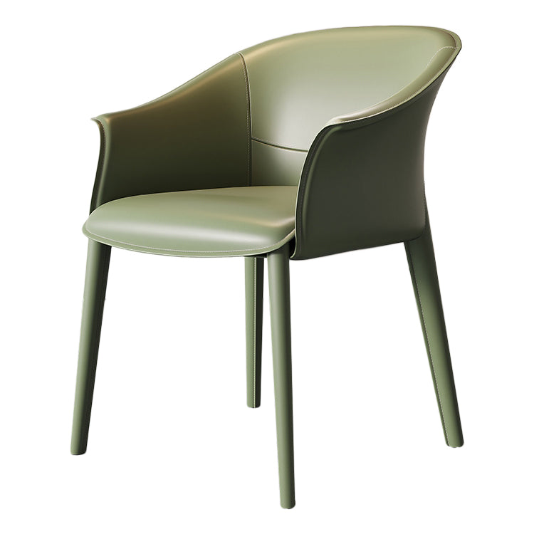 Contemporary Metal Dining Room Chair Leather Dining Chairs for Home Use Clearhalo 'Dining Chairs' 'Dining Tables & Seating' 'dining_chair' 'furn' 'furn_dining_chair' 'Furniture' 'Kitchen & Dining Furniture' 5529567