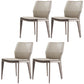 Contemporary Metal Dining Room Chair Armless Leather Dining Chairs for Home Use