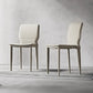 Contemporary Metal Dining Room Chair Armless Leather Dining Chairs for Home Use