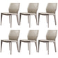 Contemporary Metal Dining Room Chair Armless Leather Dining Chairs for Home Use