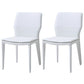 Contemporary Metal Dining Room Chair Armless Leather Dining Chairs for Home Use