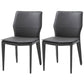 Contemporary Metal Dining Room Chair Armless Leather Dining Chairs for Home Use
