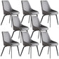 Contemporary Style Dining Chair Armless Chairs with Metal Legs for Home