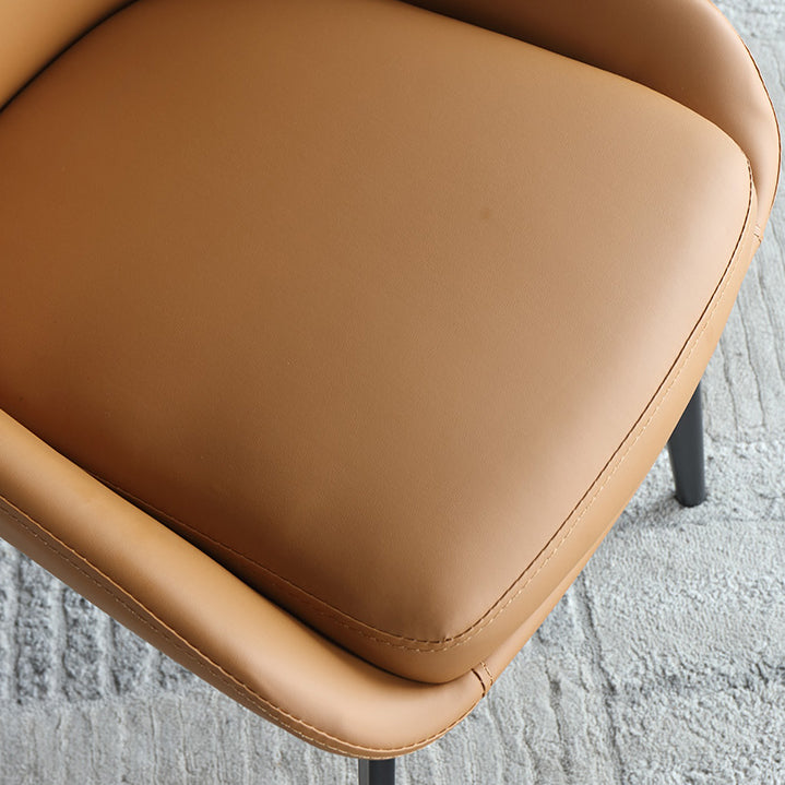 Contemporary Style Dining Chair Armless Chairs with Metal Legs for Home