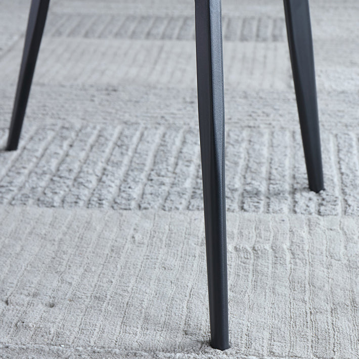 Contemporary Style Dining Chair Armless Chairs with Metal Legs for Home