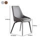 Contemporary Style Dining Chair Armless Chairs with Metal Legs for Home