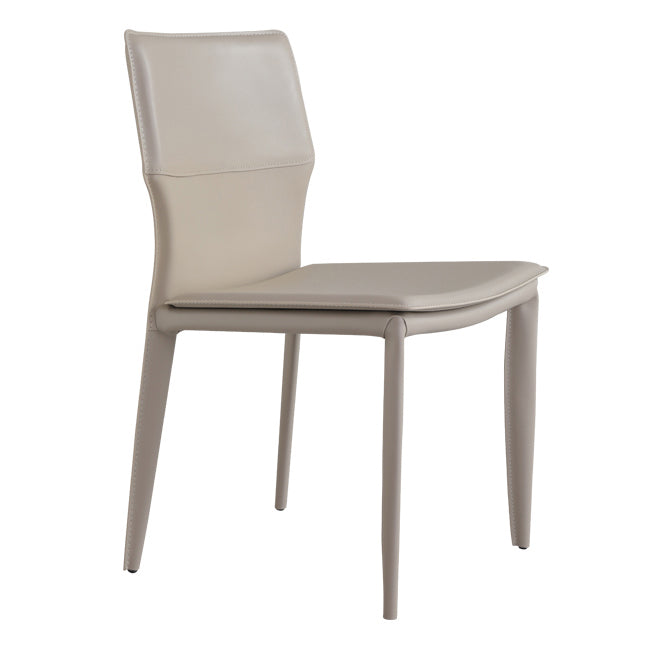 Contemporary Style Dining Chairs Armless Chairs with Metal Legs for Home Khaki 1 Piece Clearhalo 'Dining Chairs' 'Dining Tables & Seating' 'dining_chair' 'furn' 'furn_dining_chair' 'Furniture' 'Kitchen & Dining Furniture' 5529622