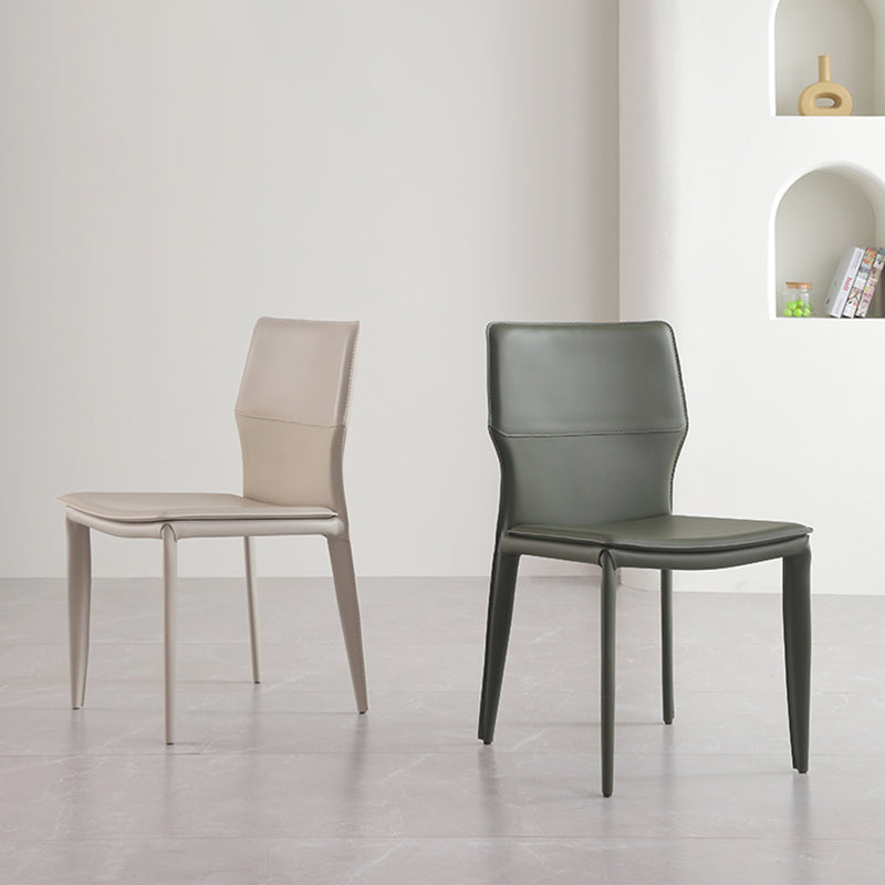 Contemporary Style Dining Chairs Armless Chairs with Metal Legs for Home Clearhalo 'Dining Chairs' 'Dining Tables & Seating' 'dining_chair' 'furn' 'furn_dining_chair' 'Furniture' 'Kitchen & Dining Furniture' 5529623