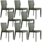 Contemporary Style Dining Chairs Armless Chairs with Metal Legs for Home Blackish Green 8 Piece Set Clearhalo 'Dining Chairs' 'Dining Tables & Seating' 'dining_chair' 'furn' 'furn_dining_chair' 'Furniture' 'Kitchen & Dining Furniture' 5529639