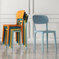 Scandinavian Stackable Armless Dining Chairs Plastic Open Back Dining Side Chair Clearhalo 'Dining Chairs' 'Dining Tables & Seating' 'dining_chair' 'furn' 'furn_dining_chair' 'Furniture' 'Kitchen & Dining Furniture' 5529649
