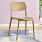 Scandinavian Stackable Armless Dining Chairs Plastic Open Back Dining Side Chair Clearhalo 'Dining Chairs' 'Dining Tables & Seating' 'dining_chair' 'furn' 'furn_dining_chair' 'Furniture' 'Kitchen & Dining Furniture' 5529654
