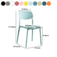 Scandinavian Stackable Armless Dining Chairs Plastic Open Back Dining Side Chair Clearhalo 'Dining Chairs' 'Dining Tables & Seating' 'dining_chair' 'furn' 'furn_dining_chair' 'Furniture' 'Kitchen & Dining Furniture' 5529701