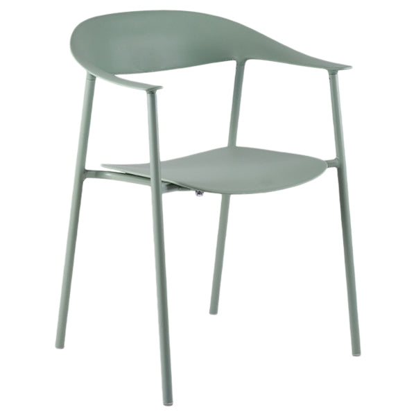 Sedie da pranzo in stile contemporaneo sedie a braccio con gambe in metallo per la casa